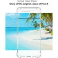 thumbnail image 3 of Case for Google Pixel 8, Clear Cover with Reinforced Corner Bumper Slim Fit Shockproof Flexible TPU Case for Pixel 8 - Transparent, 3 of 14