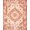 Burnt Orange Ivory, Pattern 10, variant on ODIKA Shaped Solid Vintage Round Distressed Motif Circle Border Boho for Home Office, Gaming Room, Under Desk, Non-Slip Chair-Friendly