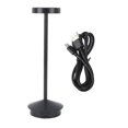thumbnail image 1 of Rechargeable LED Table Lamp 2000mAh, Wireless, Battery Powered, Metal, USB C, Portable, 3 Lighting Modes, Dimmable, Black, 1 of 3