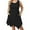 A1-Black, variant on SHOWMALL Women Plus Size Dress Sleeveless Summer Dress Irregular Hem Casual Midi Dress Plain Pleated Scoop Neck Flowy Tank Dresses with Pockets, US Size 3X in Black