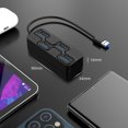 thumbnail image 2 of JShteea Adaptador USB 4 Puertos Estación Acoplamiento Concentrador USB para Ratón Teclado U Disco, 2 of 8