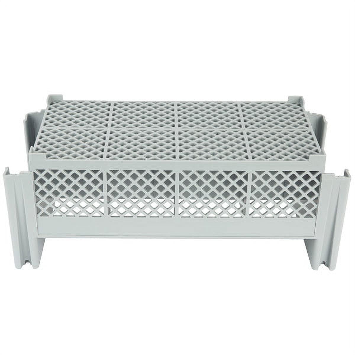 Cambro 8FBNH434151 8 Compartment Flatware Basket - Camrack Gray (67122)