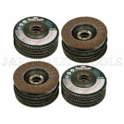 20 New 4-1/2" 40 Grit Flat Flap Disc Grinding Sanding Wheels 7/8" Arbor
