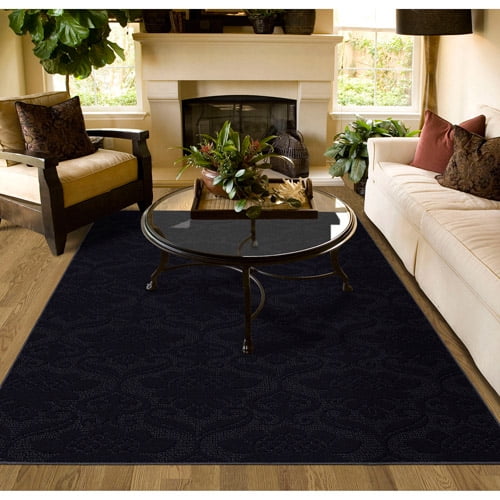 Victorian Cut And Loop Patterned Olefin Area Rug Victorian Cut And Loop Patterned Olefin Area Rug