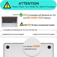 thumbnail image 2 of Compatible avec MacBook Air 13,6 Pouces Cas 2022 Libérer une Puce A2681 M2 avec Affichage de la Rétine Liquide & Touch ID,, 2 of 5