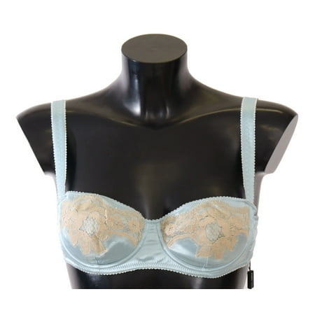 Dolce Gabbana Light Blue Semi Pad Balconette Bra Underwear