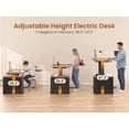 thumbnail image 4 of Height Adjustable L Shaped Electric Standing Desk, 70.9" Farmhouse Office Computer Desk with 3 Drawers, 4 of 7