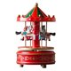 thumbnail image 1 of Carrusel musical navideño Mini carrusel caja de música figura coleccionable de 6,3 pulgadas, 1 of 6