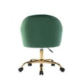 thumbnail image 4 of Porthos Home Xenos Swivel Office Chair, Velvet Upholstery, Chrome Legs, 4 of 6