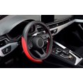 thumbnail image 4 of LABBYWAY Microfiber Leather Auto Car Steering Wheel Cover,Universal 15 Inch Anti-Slip Wheel Protector (Red), 4 of 7