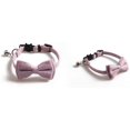 thumbnail image 2 of LAICAIW 2 Colliers pour Chats, avec Nœud Papillon Détachable Réglable et Clochette Argentée, pour Cou de Petits Chiens et Chats 7.8 Pouces-10.2 Pouces, 2 of 7