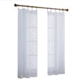 thumbnail image 5 of Mainstays Embroidered Scroll Rod Pocket Sheer Curtain Panel, White, 38" x 63", 5 of 7
