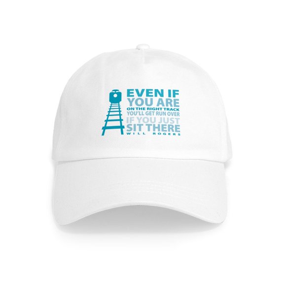 CafePress - Right Track Cap - Adjustable 100% Brushed Unisex Casual Cotton Baseball Cap, Beige, 1