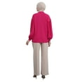 thumbnail image 4 of Fuchsia - Button Collar - Blouses - Refka, 4 of 5