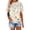 Multicolor 3, variant on MEICHEN Women's Casual Printed Round Neck Top Short Sleeved T Shirt Summer Fashion Clothing for Women