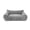 Gray, variant on Washable Pet Sofa Bed with Removable Cover, Cozy Cat and Dog Couch with Three-Sided Bolster, Non-Slip Bottom