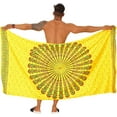 thumbnail image 4 of HAPPY BAY Men's Standard Casual Sarong Long Pareo Beach Wrap One Size Butter, Mandala Summer Vacation Aloha, 4 of 4