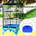 thumbnail image 5 of Baño para pájaros colgante transparente, jaula de ducha de plástico para limpiar loros y pájaros cuco, azul, 5 of 5