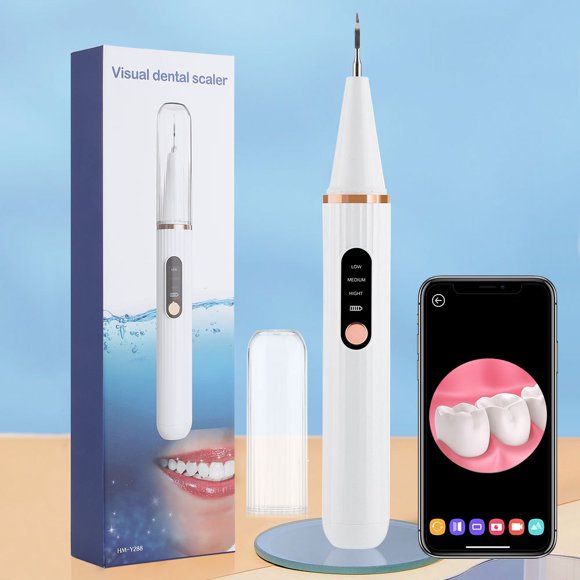 Visible Ultrasonic Scaler, Home Scaler for Tartar Removal, Electric Teeth Whitener, Stain Remover