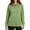 Green, variant on Hoodies for Women Cowl Neck Contrast Drawstring Drop Shoulder Long Sleeve Loose Casual Pullover Sweatshirt with Side Pockets