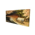 thumbnail image 1 of Park bench by fall - 24"x48" canvas - Print on demand, 1 of 5