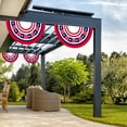 thumbnail image 3 of Patriotic Half Round Flag Home Garden Outdoor Decoration American Star Spangled Banner Display Fourth of July Celebration Ornament, 3 of 5