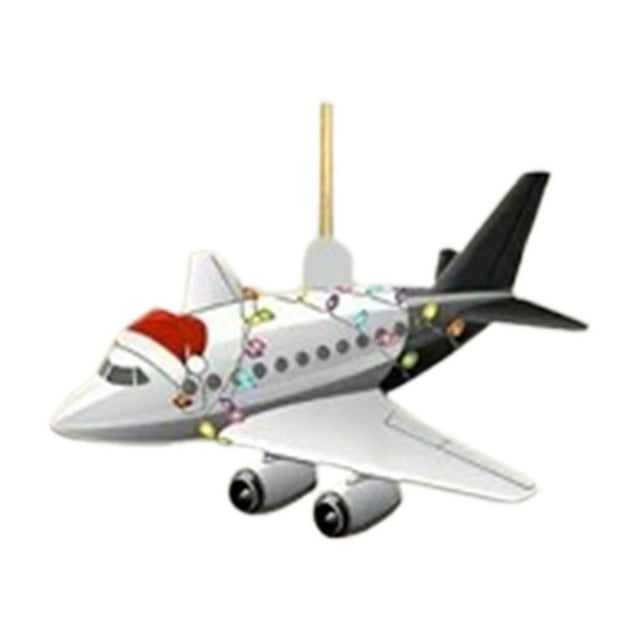 Car Christmas Decorations Aircraft Hanging Acrylic Christmas Pendant Decoration