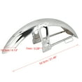 thumbnail image 2 of Motocicleta Cromado Metal Delantero Defensa Guardabarros Reemplazo, 2 of 7