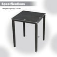 thumbnail image 3 of Costway Square Dining Table for 4-Person with Solid Wood Frame for Dining Room, 3 of 10