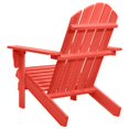 thumbnail image 3 of vidaXL Garden Adirondack Chair Solid Fir Wood Red, 3 of 4