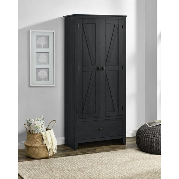 Systembuild Evolution Farmington Armoire de rangement de 76,2 cm de large, pin ivoire