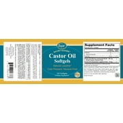 Baar Natures Blessing Castor Oil Softgels with Fennel, 120 Softgels