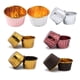 thumbnail image 3 of Bearachild Paquete de 100 Cupcake Liner Mousse Mold Pastelería Postre Galletas Taza Pan Wrappers Inicio Comedor Hotel Panadería Cocina Hornear Herramientas y accesorios para hornear Oro rosa Bearachild HA067404-05, 3 of 6