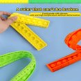 thumbnail image 4 of QUTETN 1pc Soft Multi-Color Silicone Folding Ruler With Scale  Pressure-Relieving Toy Designed For Use During Breaks  Ideal For Office Or Studying, 4 of 6