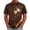 Purple, variant on GrmtClth Mens Short Sleeve Button Down Shirt Halloween Season Rust Skull Grain Texture All Over Print Light Casual Party Top Black L