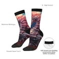 thumbnail image 4 of Fuzoiu Ocean Seahorse Print Athletic Crew Socks for Men & Women,Casual Crew Socks,Above Ankle Crew Socks for Business, Casual, 4 of 6