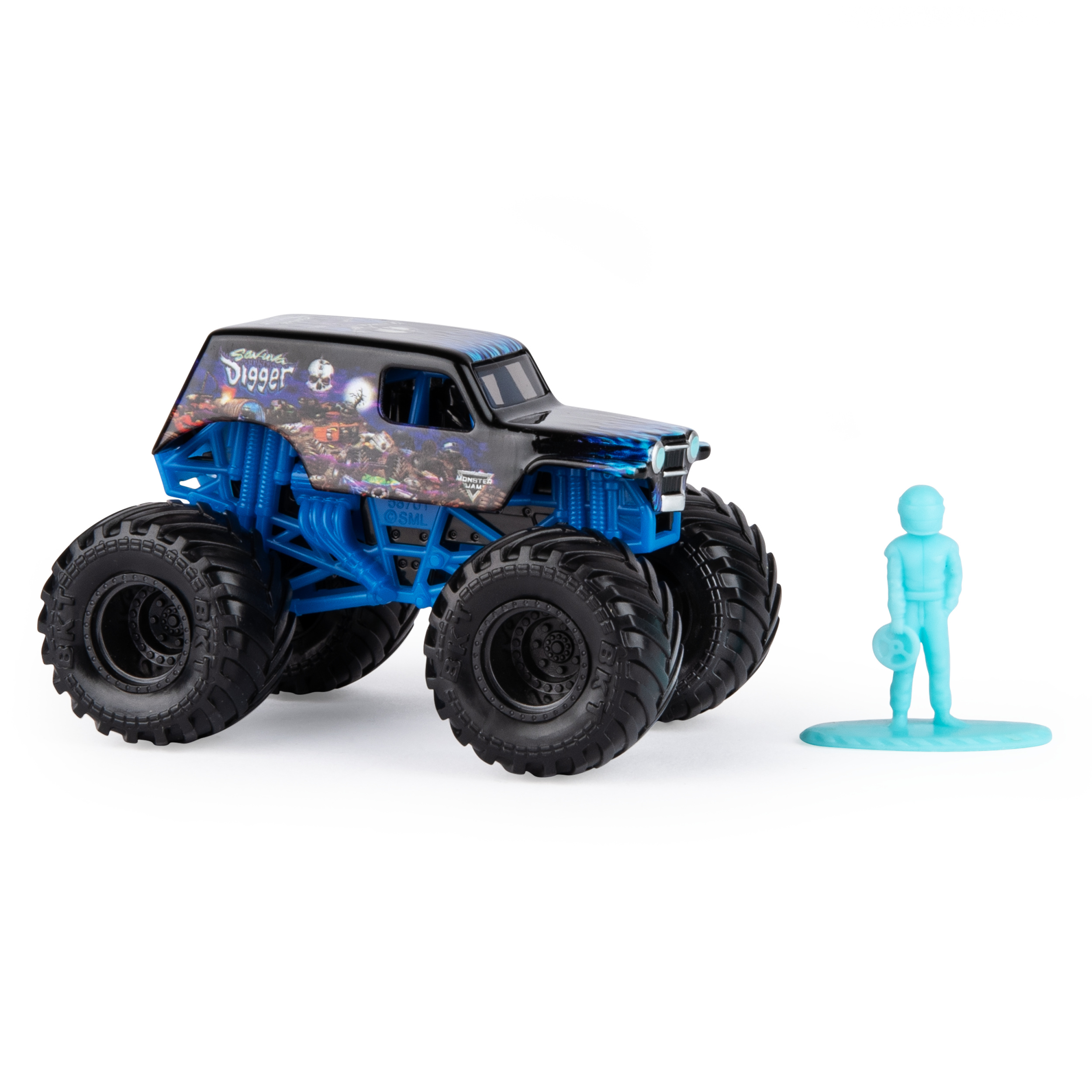 Monster Jam, Official Son-uva Digger Monter Truck, Die-Cast Vehicle, Legacy Trucks Series, 1:64 Scale