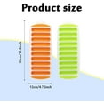 thumbnail image 2 of 2 Pack Ice Cube Tray, Bottle Ice Stick Trays Bottom Silicone, Easy Release Reusable Ice Cube with No-Spill Removable Lid for Sports Drinks and Water Bottles Whiskey Cocktail (Green+Orange), 2 of 5