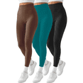 thumbnail image 1 of Set 3 Mallones Mujer Leggings Stretch Leggins Mayon Mallas, 1 of 9