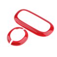 thumbnail image 1 of 3 protectores de marco para luz de lectura nuevos para Jeep Wrangler de 4 puertas (2007-2016), color rojo/plateado, 1 of 8