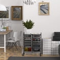 thumbnail image 3 of Simple Houseware Carro con ruedas con 12 cajones, color negro, 3 of 6