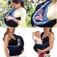 thumbnail image 1 of Portabebés para niños, bolsa para envolver a los niños, bolsa de lactancia, transporte frontal para bebé recién nacido, mochila con cabestrillo, 1 of 3