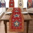 thumbnail image 7 of 4th of July Table Runner,Patriotic Flag Star Pattern Table Mat | Memorial Day Decorations - 250th Anniversary Fourth of July Kitchen Dining Table Decoration,72x13 Inch, 7 of 7