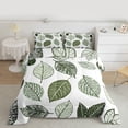 thumbnail image 2 of Manfei Green Leaves 3-Piece Full Size Comforter Sets for Teens Female Men,Botanical Plants Bedding Comforter Set,Nature Tree Lightweight Bedding Sets,Lightweight Room Decor,Reversible, 2 of 8