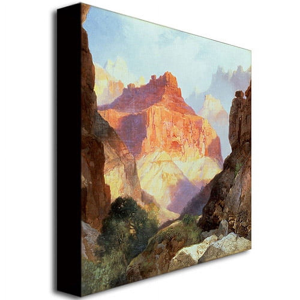 Trademark Fine Art "Under The Red Wall" Canvas Wall Art by Thomas Moran