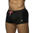 thumbnail image 3 of Male Spring And Summer Ultra Short Color Matching Shorts Zipper Pocket Slit Trousers Legs Beach Swimming Sports Shorts, 3 of 4