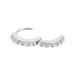 thumbnail image 4 of Pendientes de aro Huggie Sunnimix para Mujer de Circonio Plata 6mm, 4 of 8