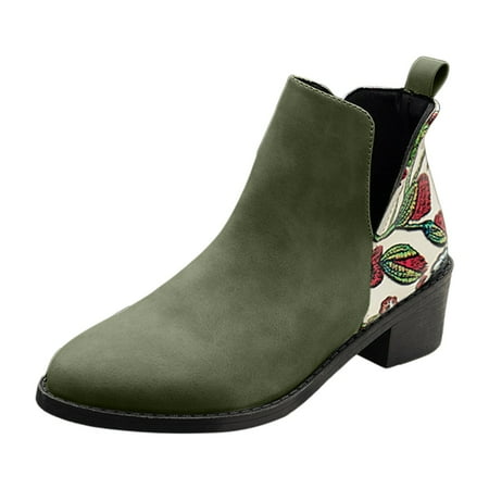 

Jungdeepe Women s Autumn And Winter Fashion Leather Leather Matching Ankle Boots Casual Comfort Boots Bright Boots Womens Heel Short Boot Women s Boots Wide Width Short Furry Boots for Women Straps