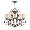 thumbnail image 5 of Livex Lighting Millburn Manor Chandelier in Imperial Bronze, 5 of 11