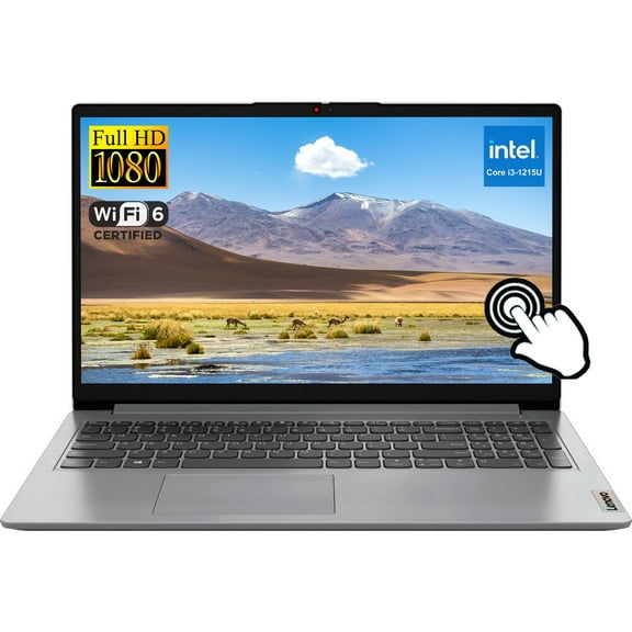 Lenovo Ideapad Laptop Touchscreen 15.6" FHD, Intel Core i3-1215U 6-Core, 16GB RAM, 512GB SSD, Webcam, Bluetooth, Wi-Fi6, SD Card Reader, Windows 11, Grey, GM Accessories